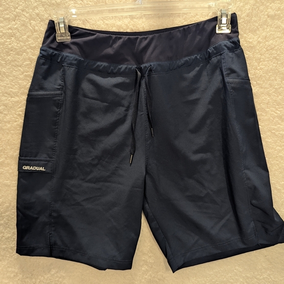 Athletic Blue Shorts with Moisture-Wicking Fabric - Picture 1 of 5